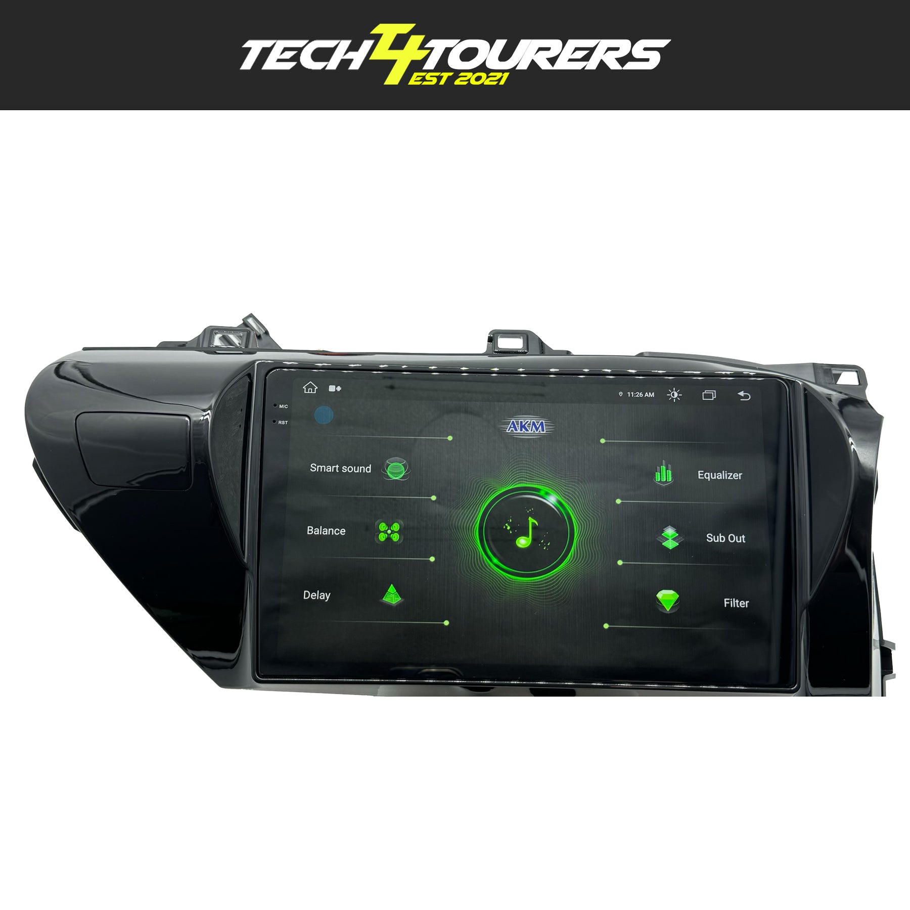 Apple Carplay Head Unit suitable for use with Toyota Hilux N80 2015-2023 2K 10.1 Inch