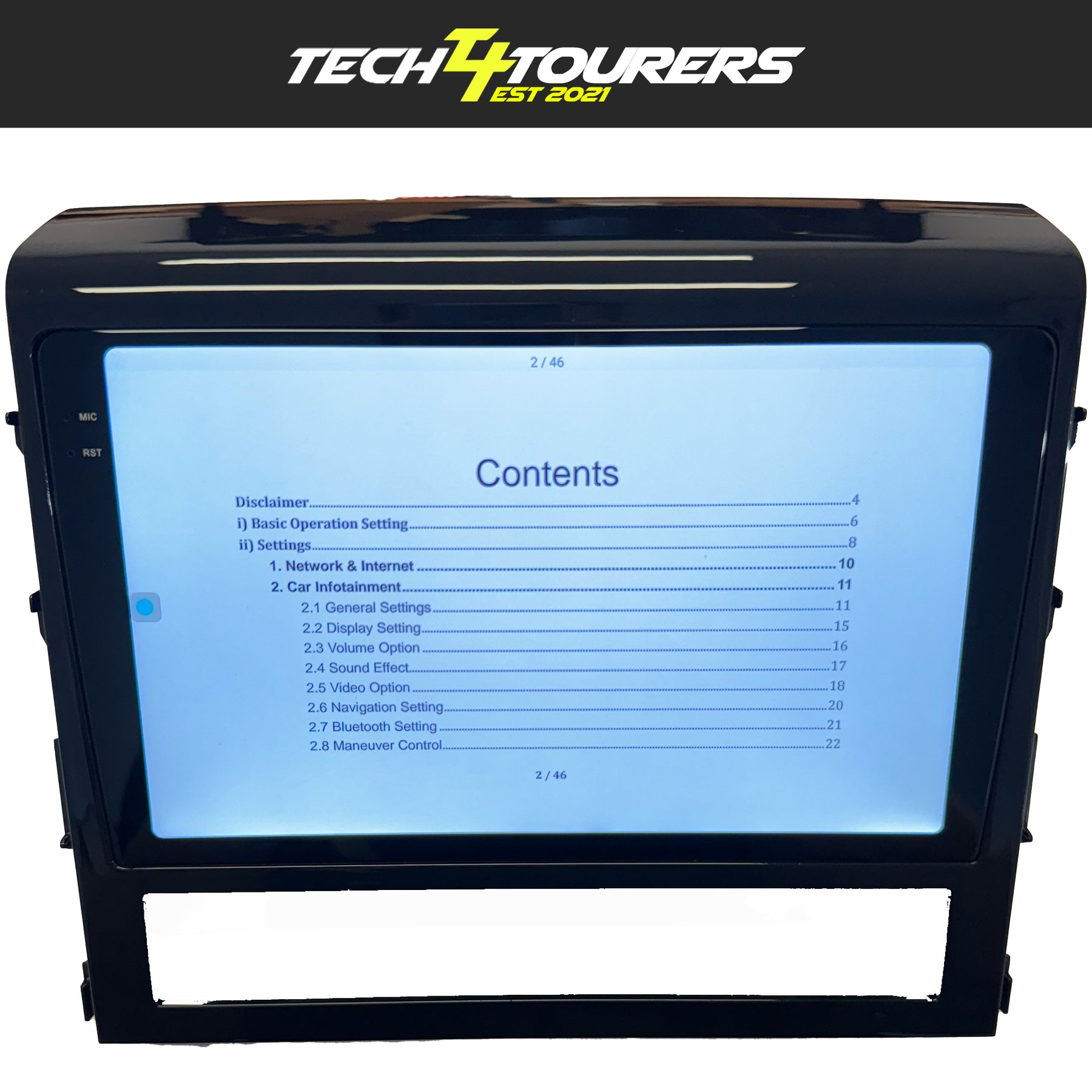 Apple Carplay Head Unit suitable for use with Toyota Landcruiser 200 series 2015-2021