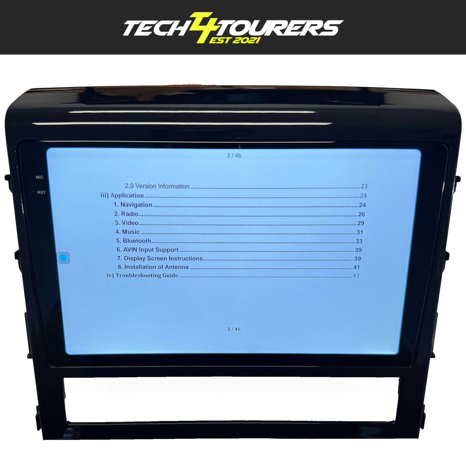 Apple Carplay Head Unit suitable for use with Toyota Landcruiser 200 series 2015-2021