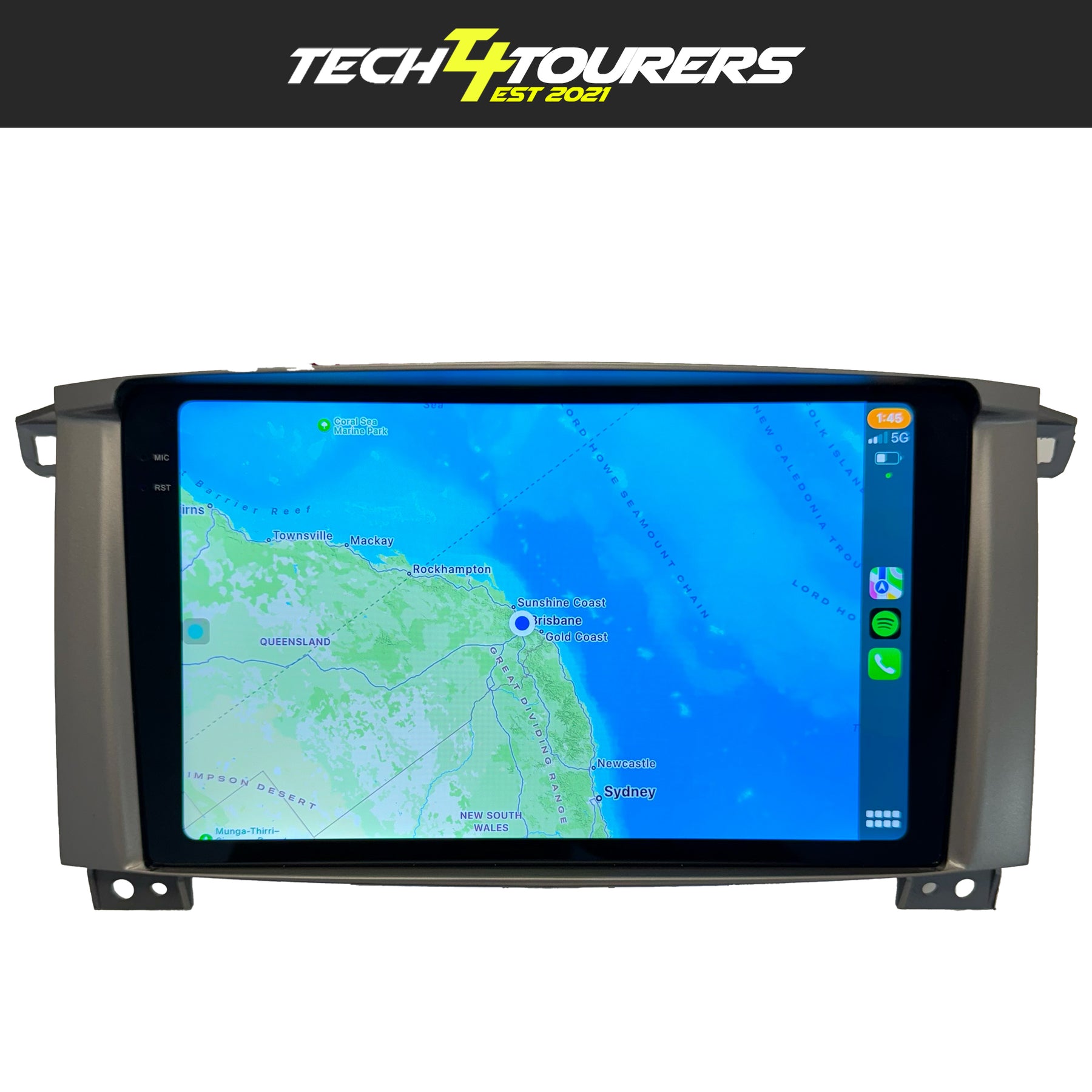 Apple Carplay Head Unit suitable for use with Toyota Landcruiser 100/105 series 1999-2007