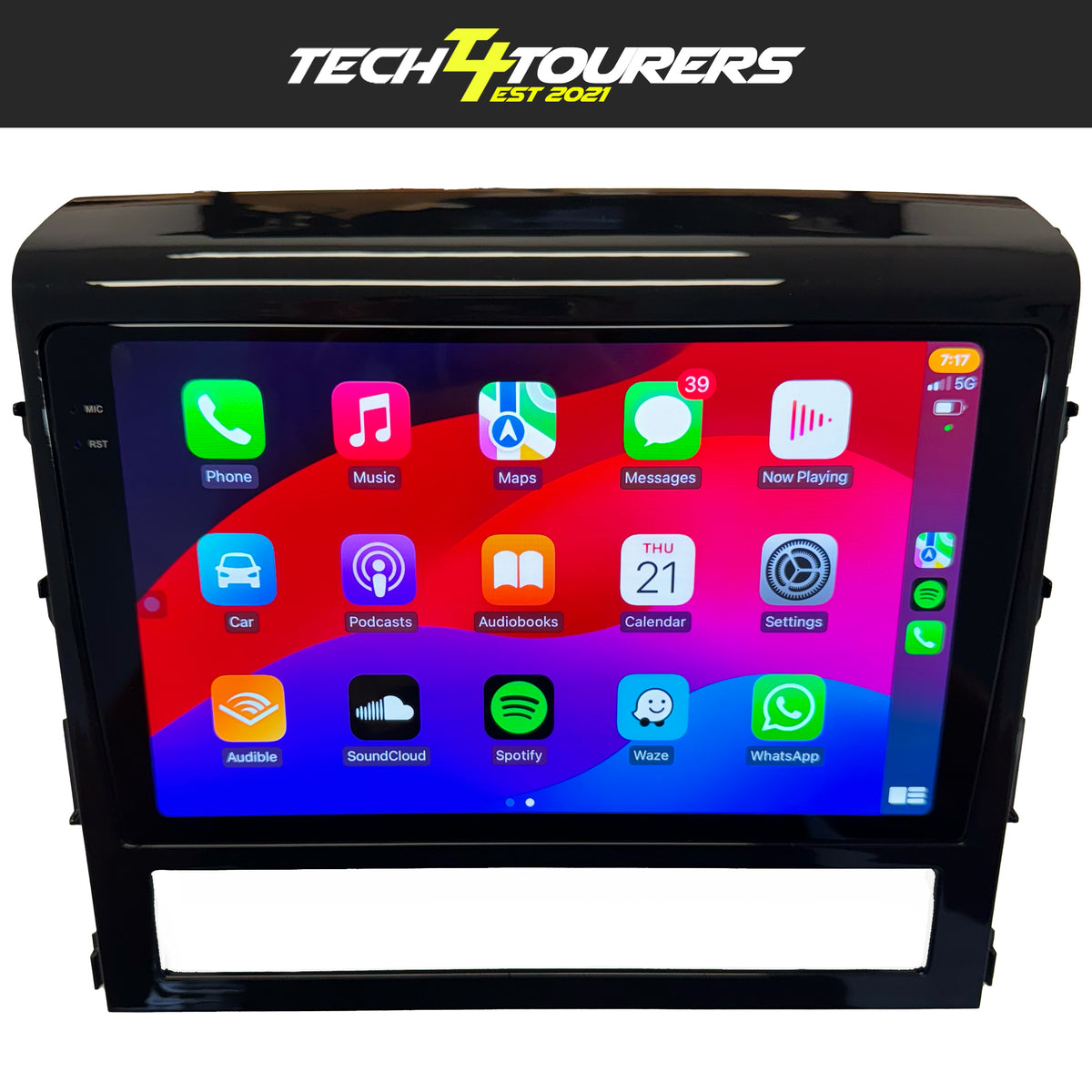 Apple Carplay Head Unit suitable for use with Toyota Landcruiser 200 series 2015-2021