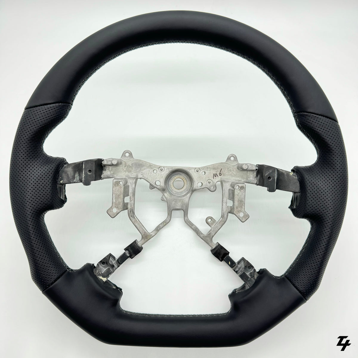 Premium Steering Wheel - Carbon + Leather suitable for use with Toyota LandCruiser 70 Series 2007-2021