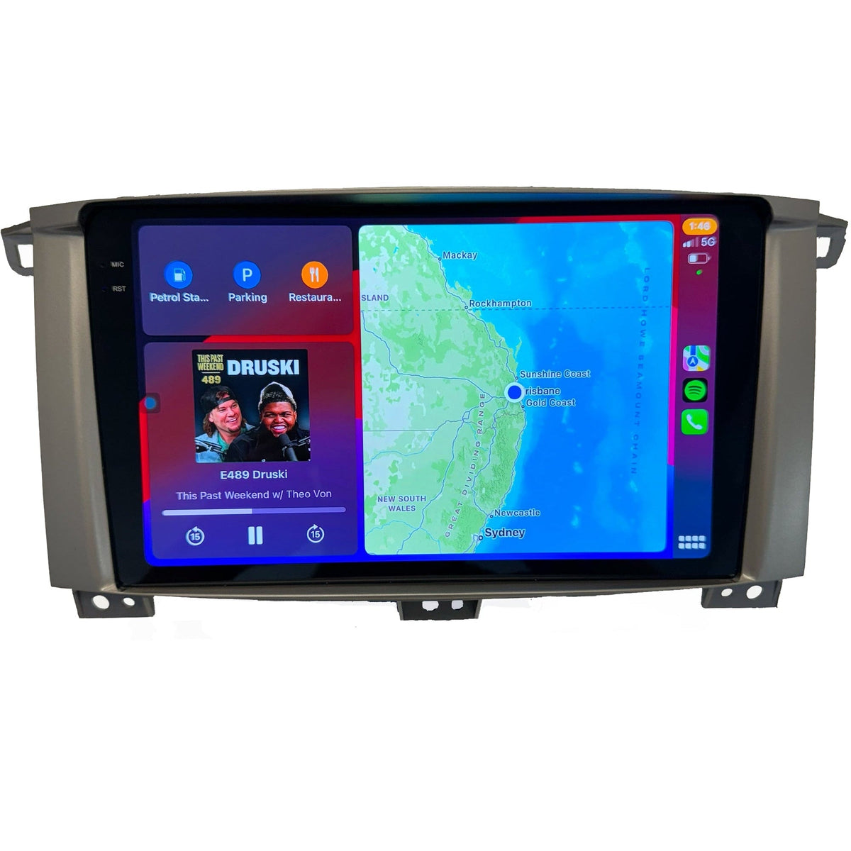 Toyota LandCruiser 100/105 Series (2002β2007) Apple CarPlay Head Unit - Tech4tourers
