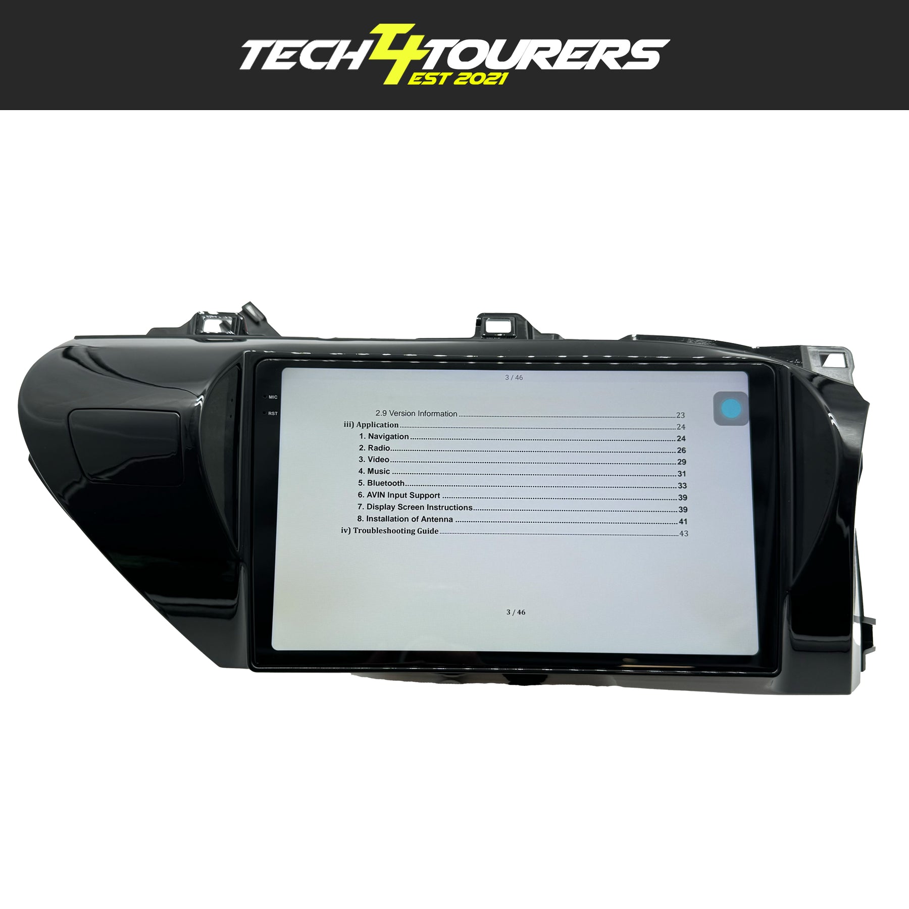Apple Carplay Head Unit suitable for use with Toyota Hilux N80 2015-2023 2K 10.1 Inch