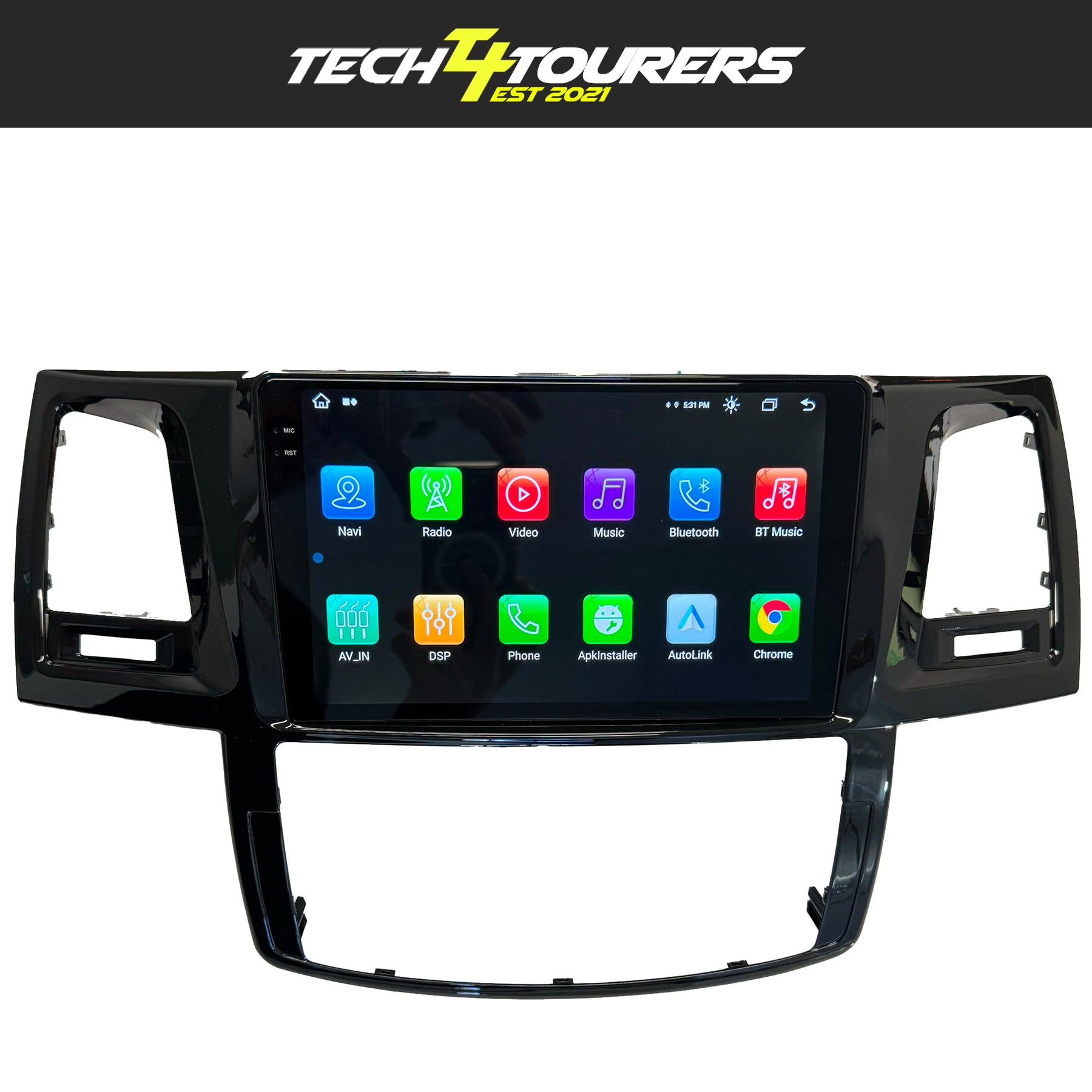 Apple Carplay Head Unit suitable for use with Toyota Hilux N70 2005-2015