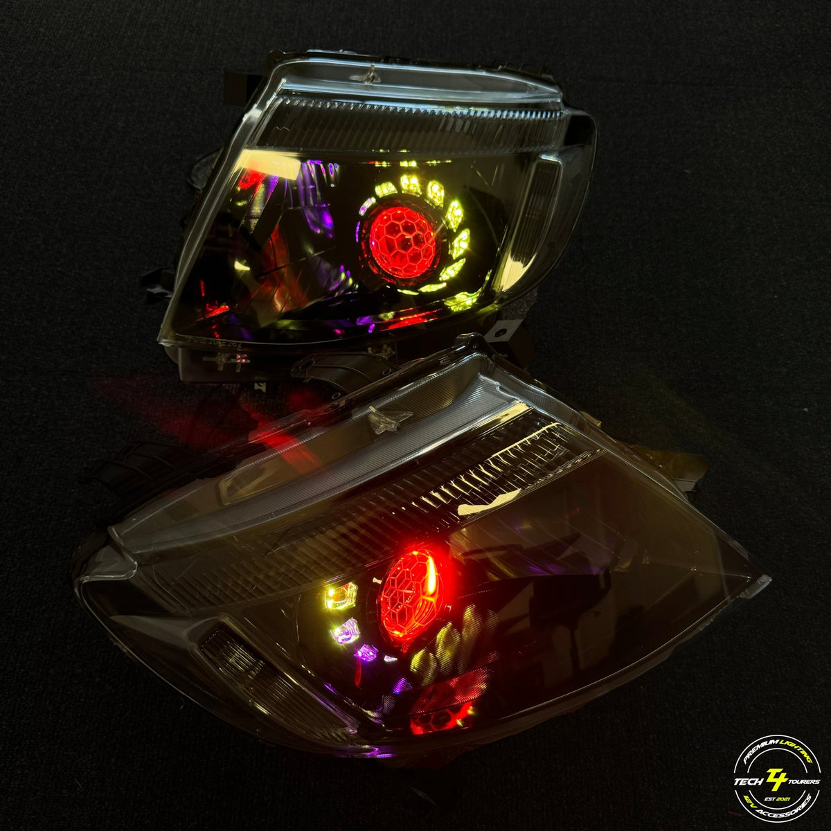 Ford Ranger PX1 2011 - 2015 Premium/Custom Headlights - Tech4tourers