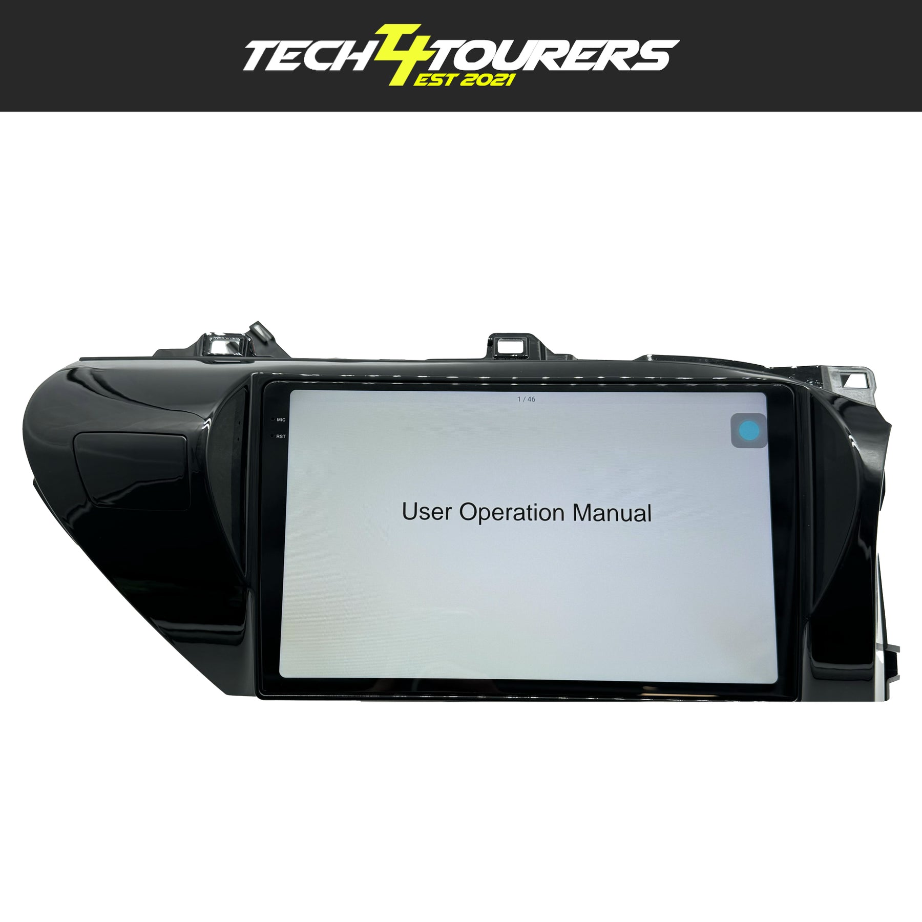 Apple Carplay Head Unit suitable for use with Toyota Hilux N80 2015-2023 2K 10.1 Inch