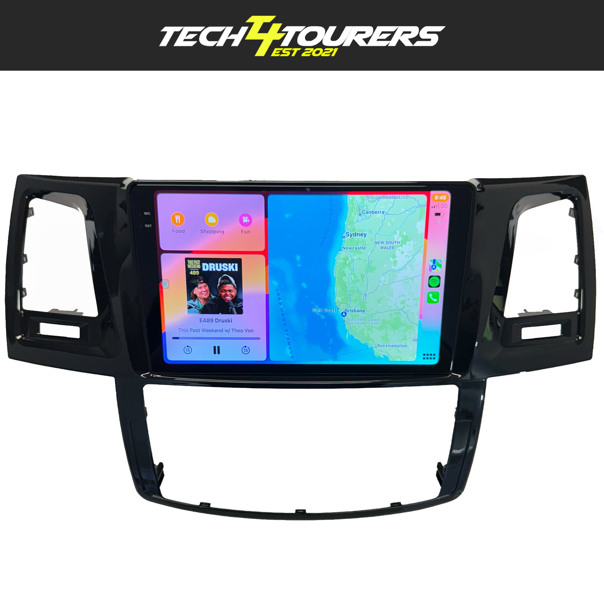 Apple Carplay Head Unit suitable for use with Toyota Hilux N70 2005-2015