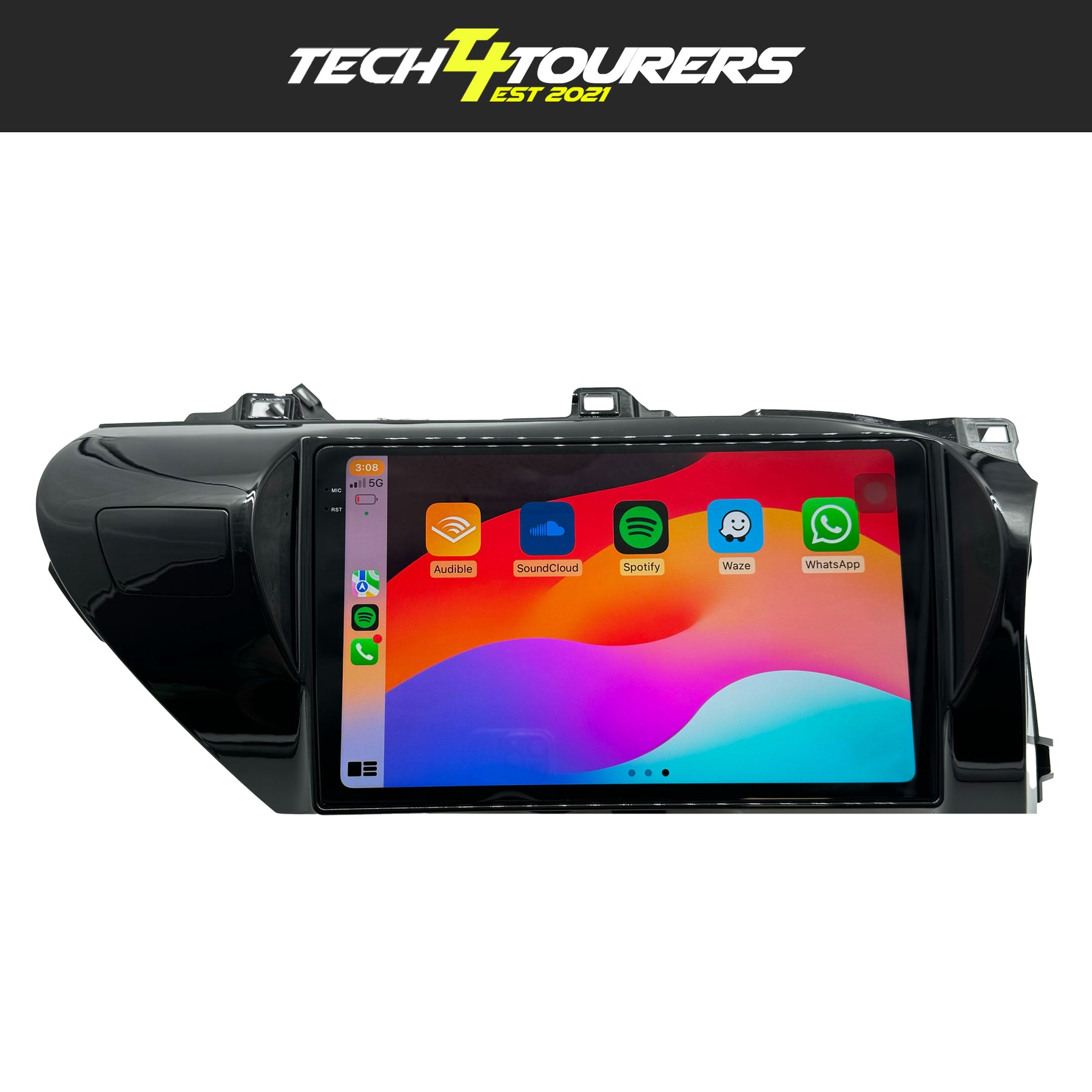 Apple Carplay Head Unit suitable for use with Toyota Hilux N80 2015-2023 2K 10.1 Inch