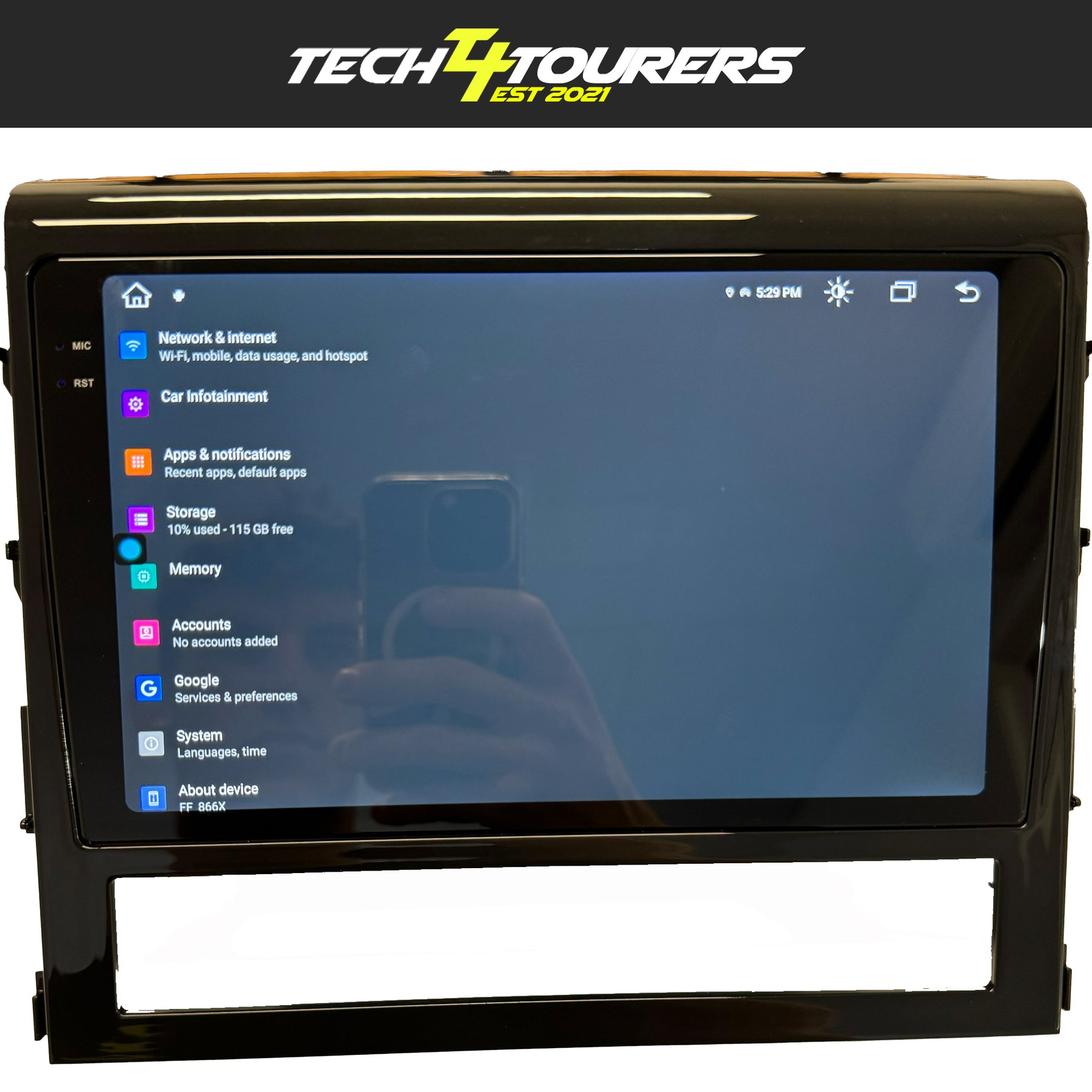 Apple Carplay Head Unit suitable for use with Toyota Landcruiser 200 series 2015-2021