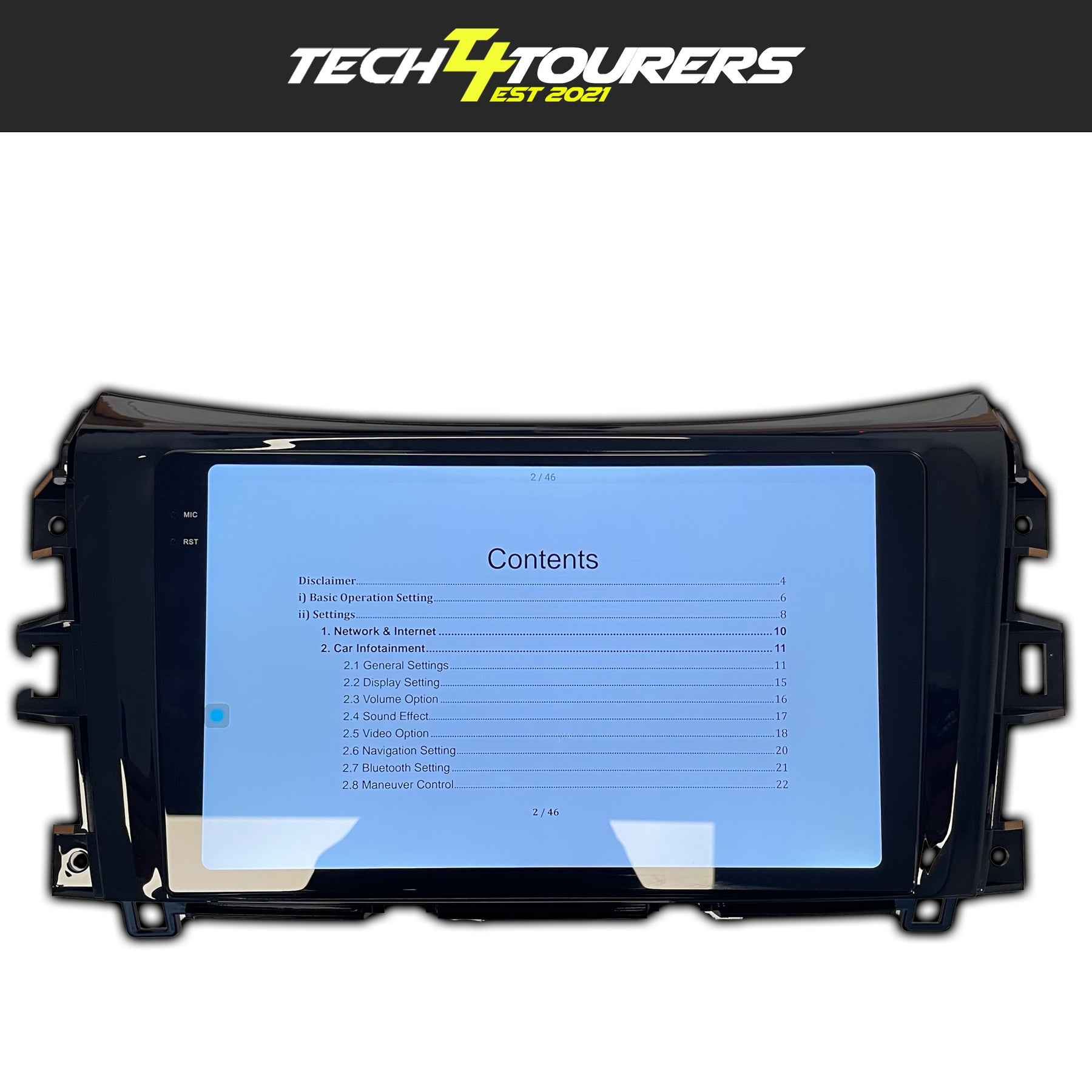 Nissan Navara NP300 2015-2020 10.1 Inch Apple Carplay Head Unit