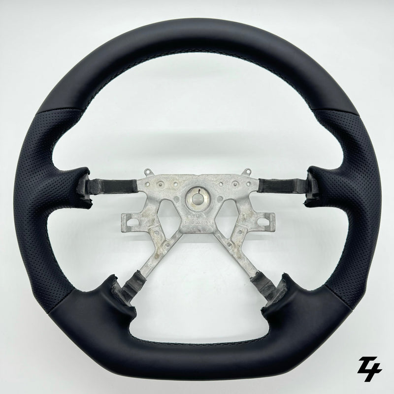 NISSAN PATROL GU Y61 PREMIUM STEERING WHEEL - FULL GENUINE LEATHER