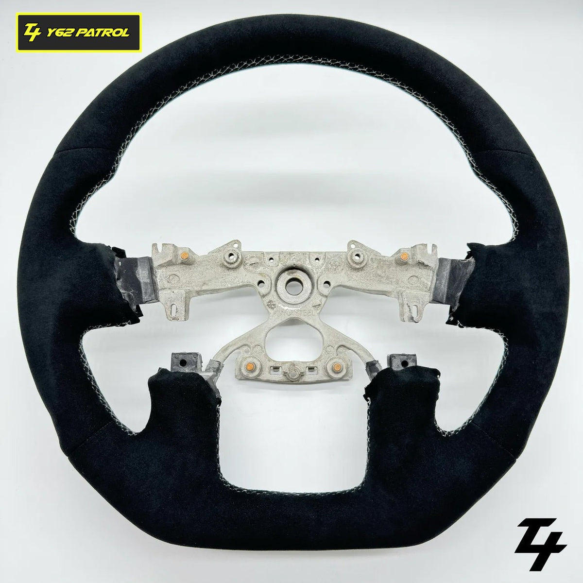 Nissan Patrol Y62 2012 - 2024 Premium Steering Wheel - ALL Alcantara - Tech4tourers