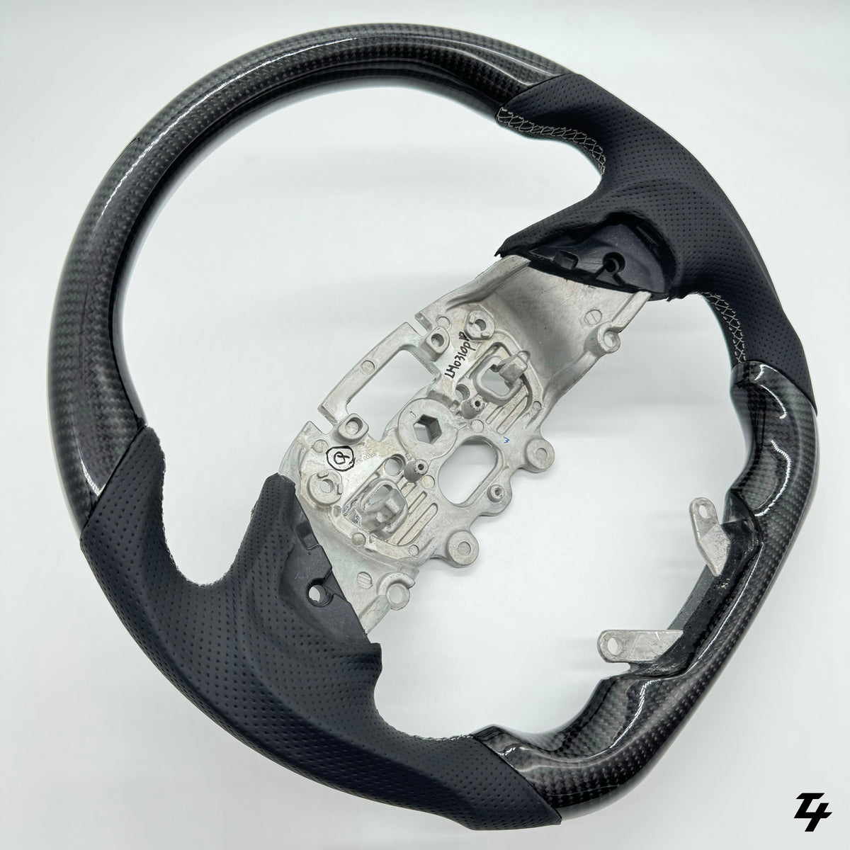Ford Ranger 2022-On Premium Steering Wheel - Perforated Leather & Carbon Fiber