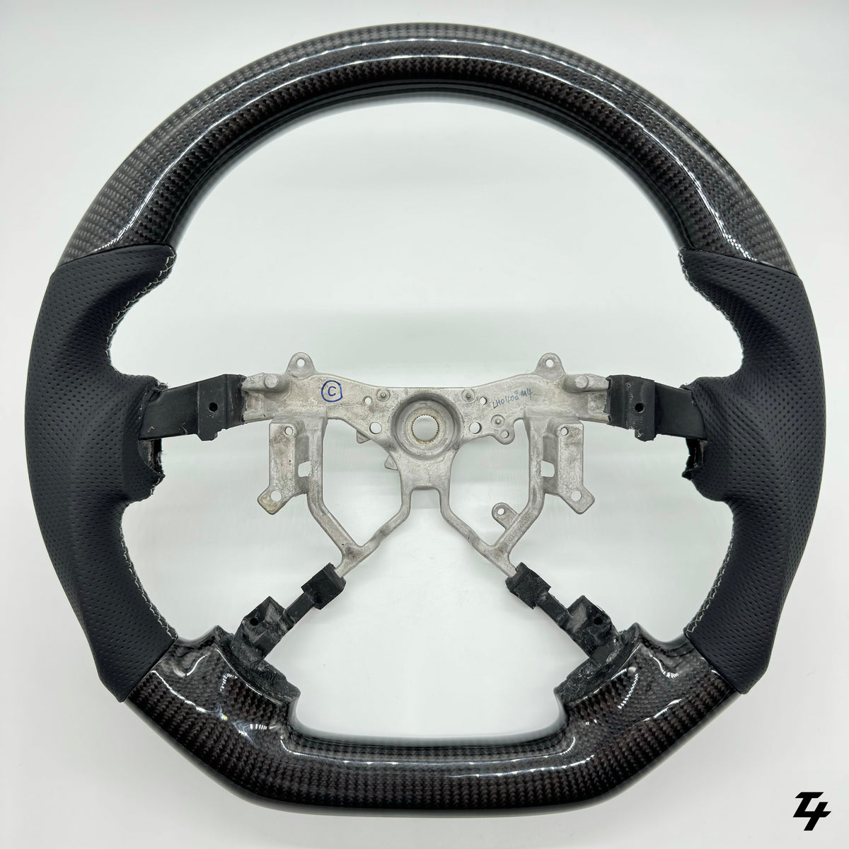 Premium Steering Wheel - Carbon & Leather suitable for use with Toyota LandCruiser 200 Series 2008-2015