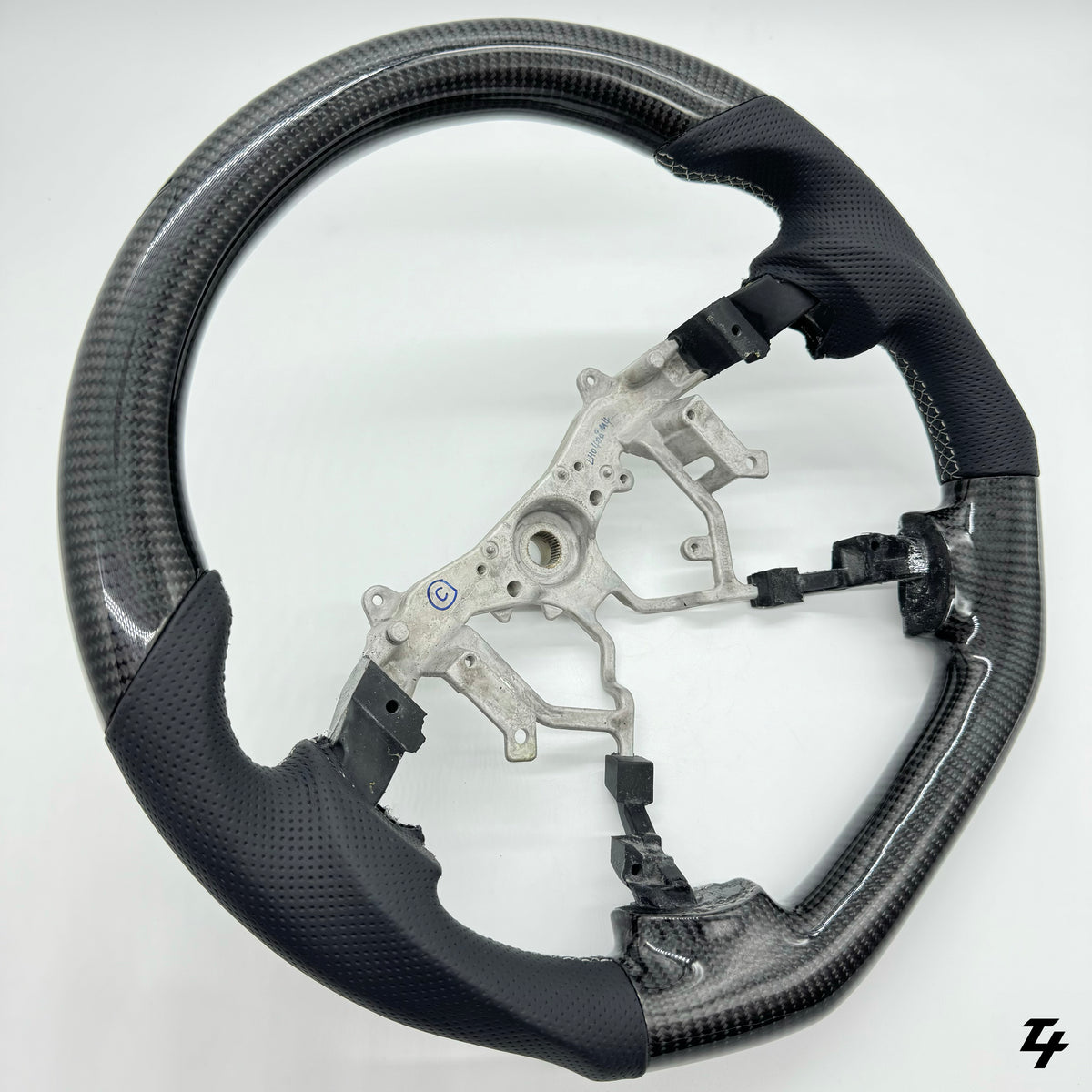 Premium Steering Wheel - Carbon & Leather suitable for use with Toyota LandCruiser 200 Series 2008-2015