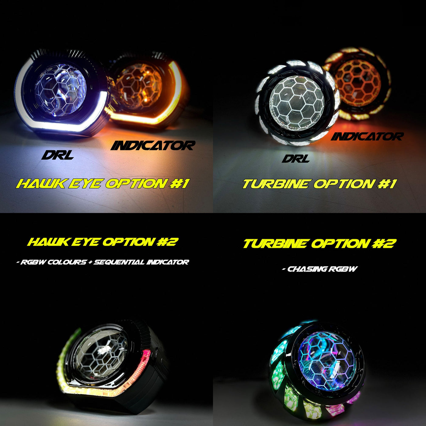 Premium Projector Headlights suitable for use with 90 Series Prado - Tech4tourers
