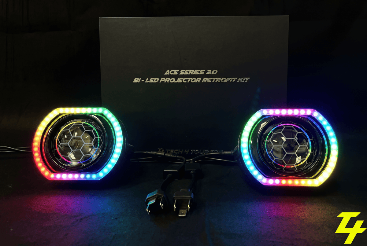 DIY PROJECTOR RETROFIT KIT - NOVA T4T3 - Tech4tourers