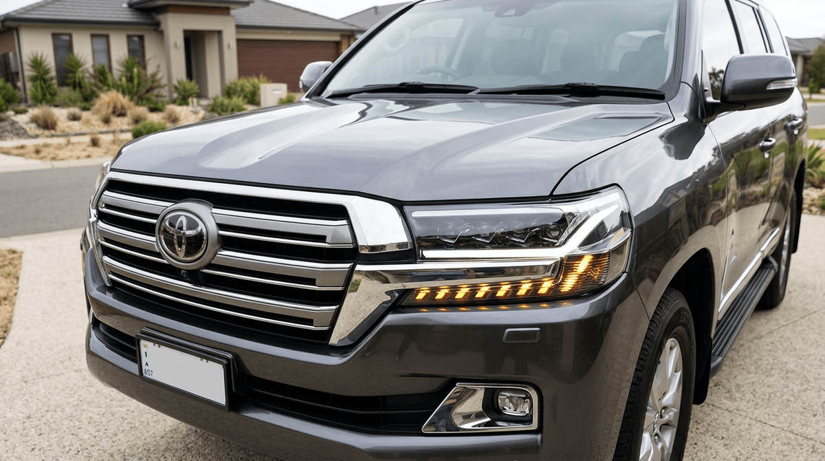 Premium Projector Headlights Suitable For Use With Toyota LandCruiser 200 Series 2016 - 2021 - Tech4tourers