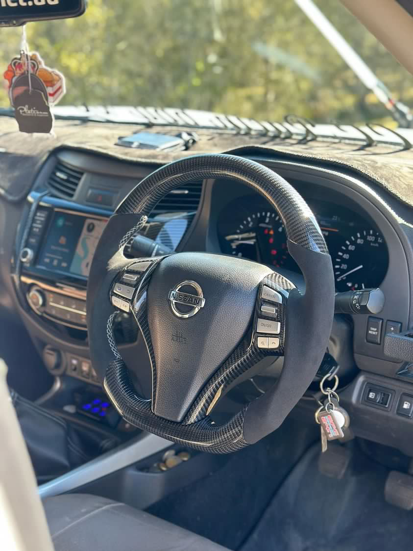 Nissan Navara Np300/D23 Premium Steering Wheel - GENUINE Alcantara