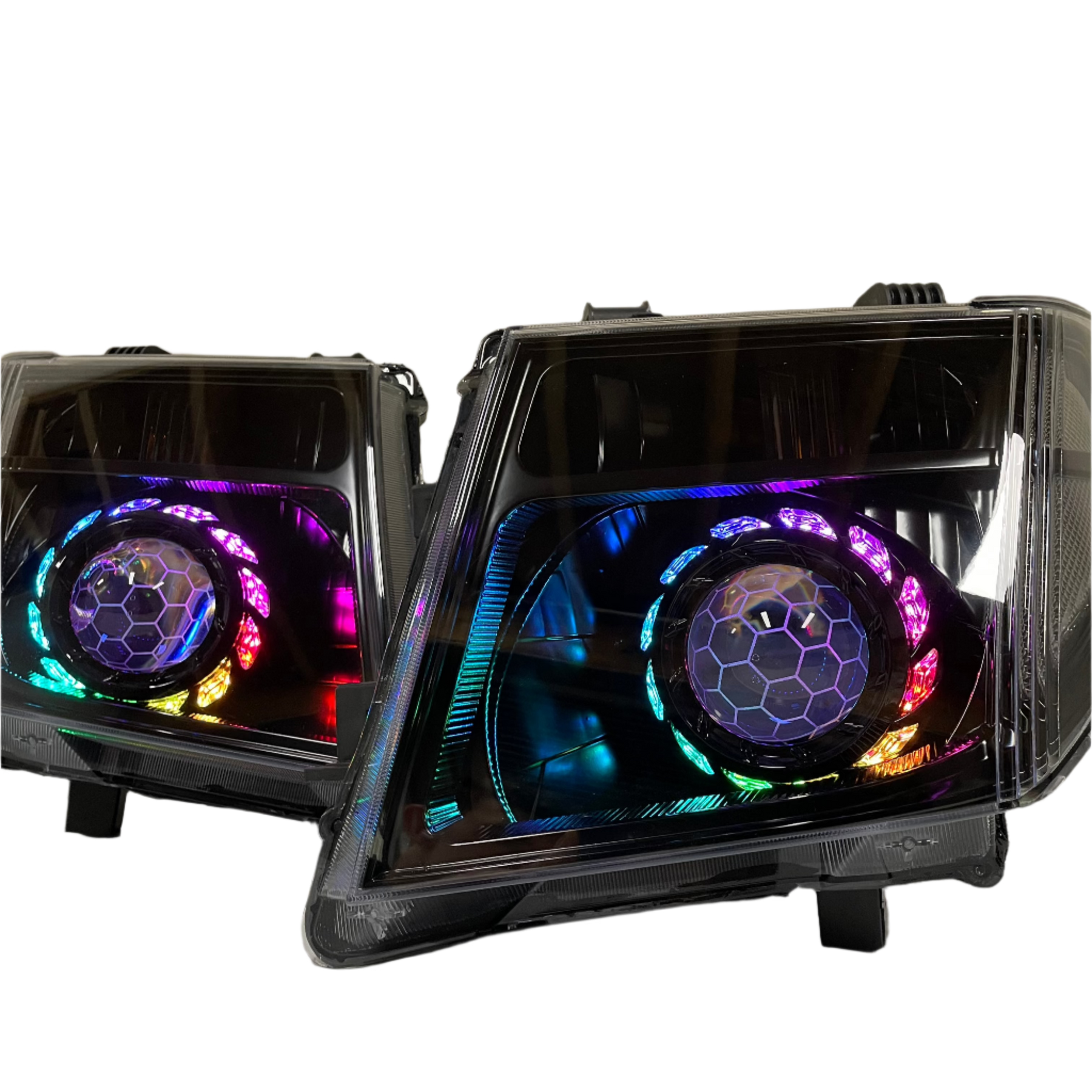 Nissan Navara D40 Custom/Projector Headlights - (Thia Built)