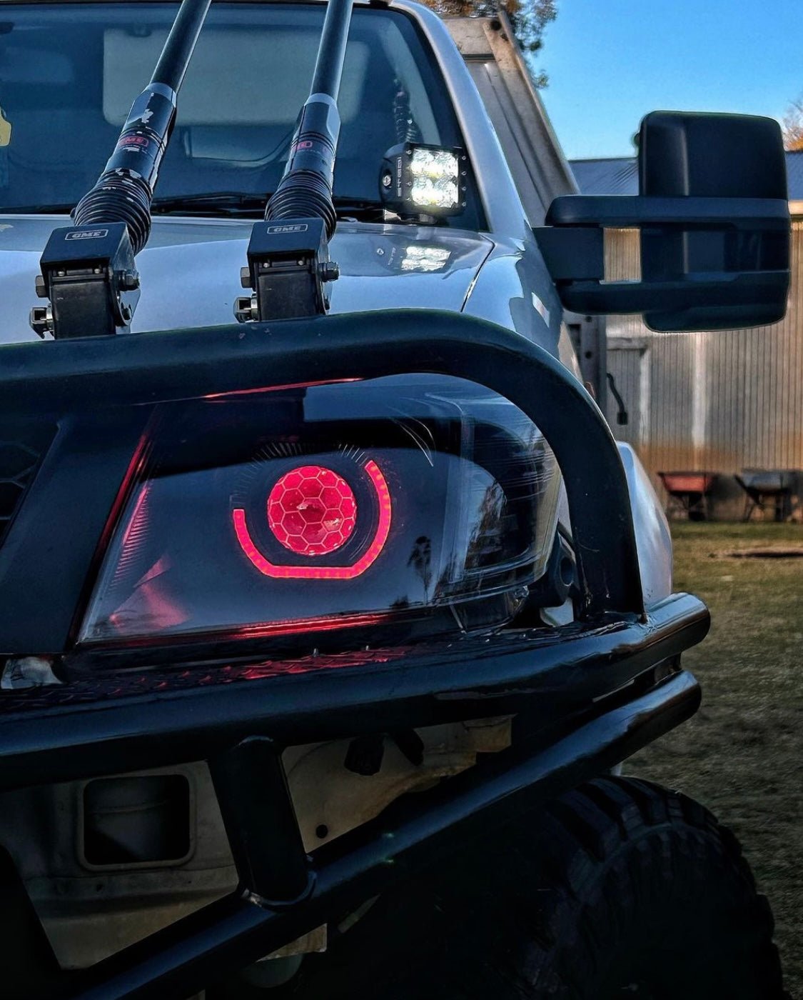 Premium Projector Headlights suitable for use with Toyota Hilux N70 - Tech4tourers
