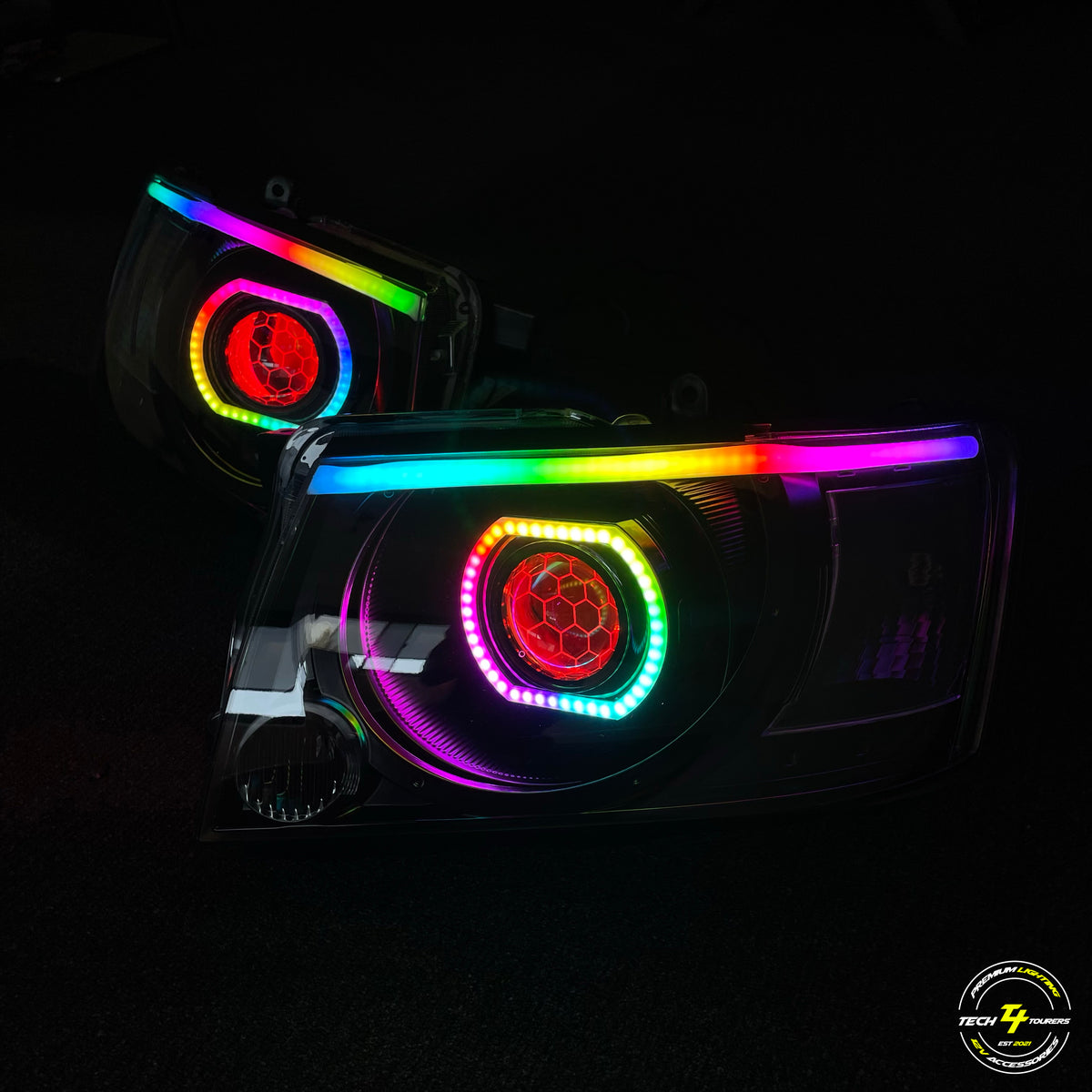 Nissan Patrol Gu S4 Premium Projector Headlights + DRL Strip
