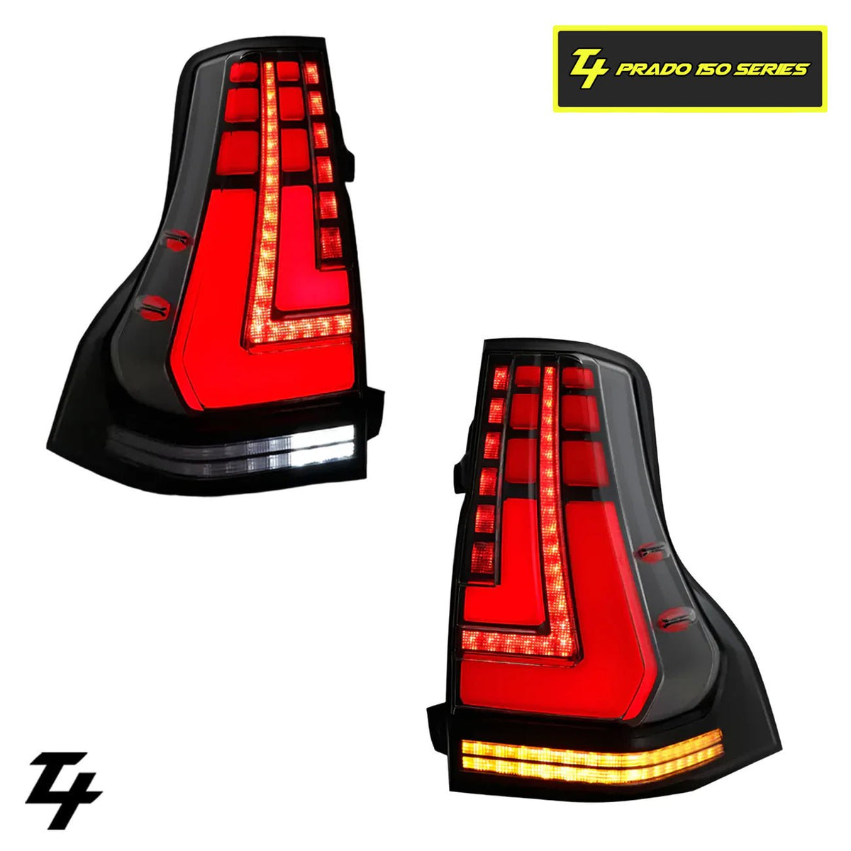 LED Tail Lights suitable for use with Toyota Prado 150 Series 2010 - 2023 - Tech4tourers