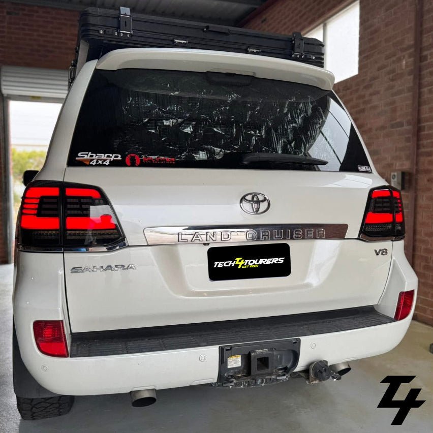 LED Tail Lights suitable for use with Toyota LandCruiser 200 Series 2008 - 2021 - Tech4tourers