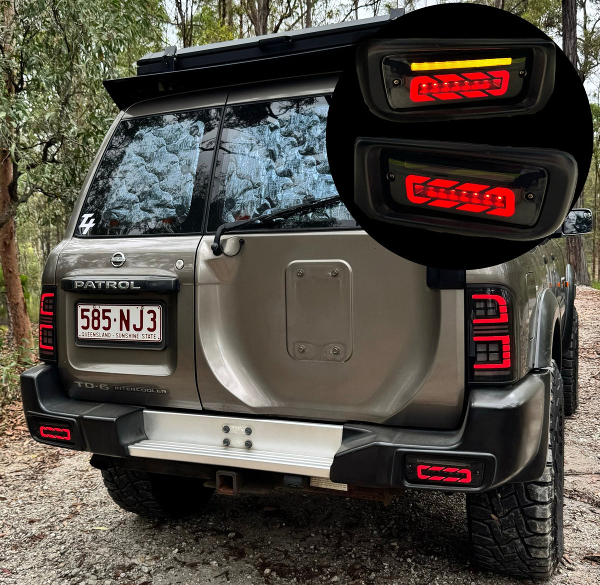 Nissan Gu Patrol Y60 & Y61 LED Bumper Lights 1988 - 2016 - Tech4tourers