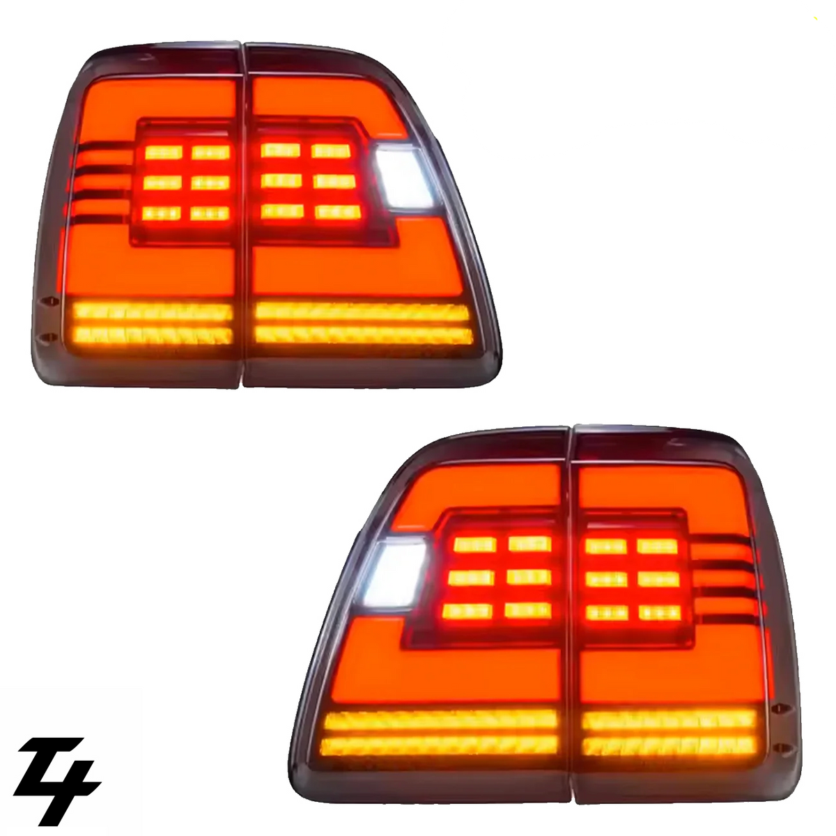 LED Tail Lights suitable for use with Lexus LX470 1998-2007