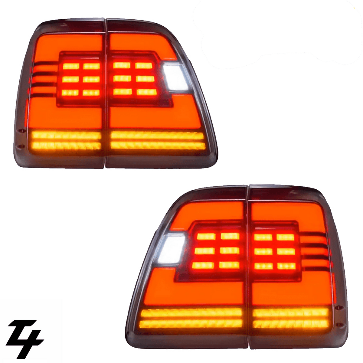 LED Tail Lights suitable for use with Lexus LX470 1998 - 2007 - Tech4tourers