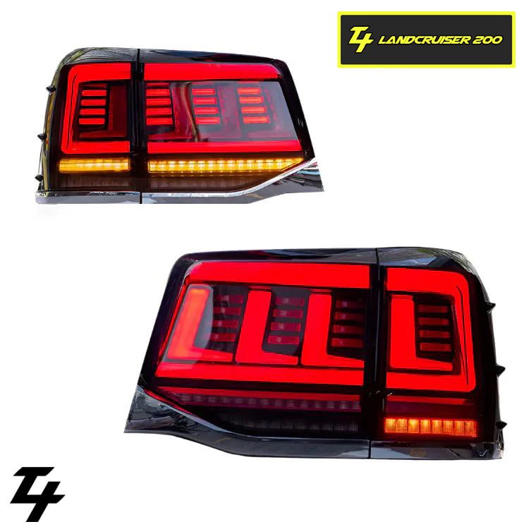 LED Tail Lights suitable for use with Toyota LandCruiser 200 Series 2016 - 2021 - Tech4tourers