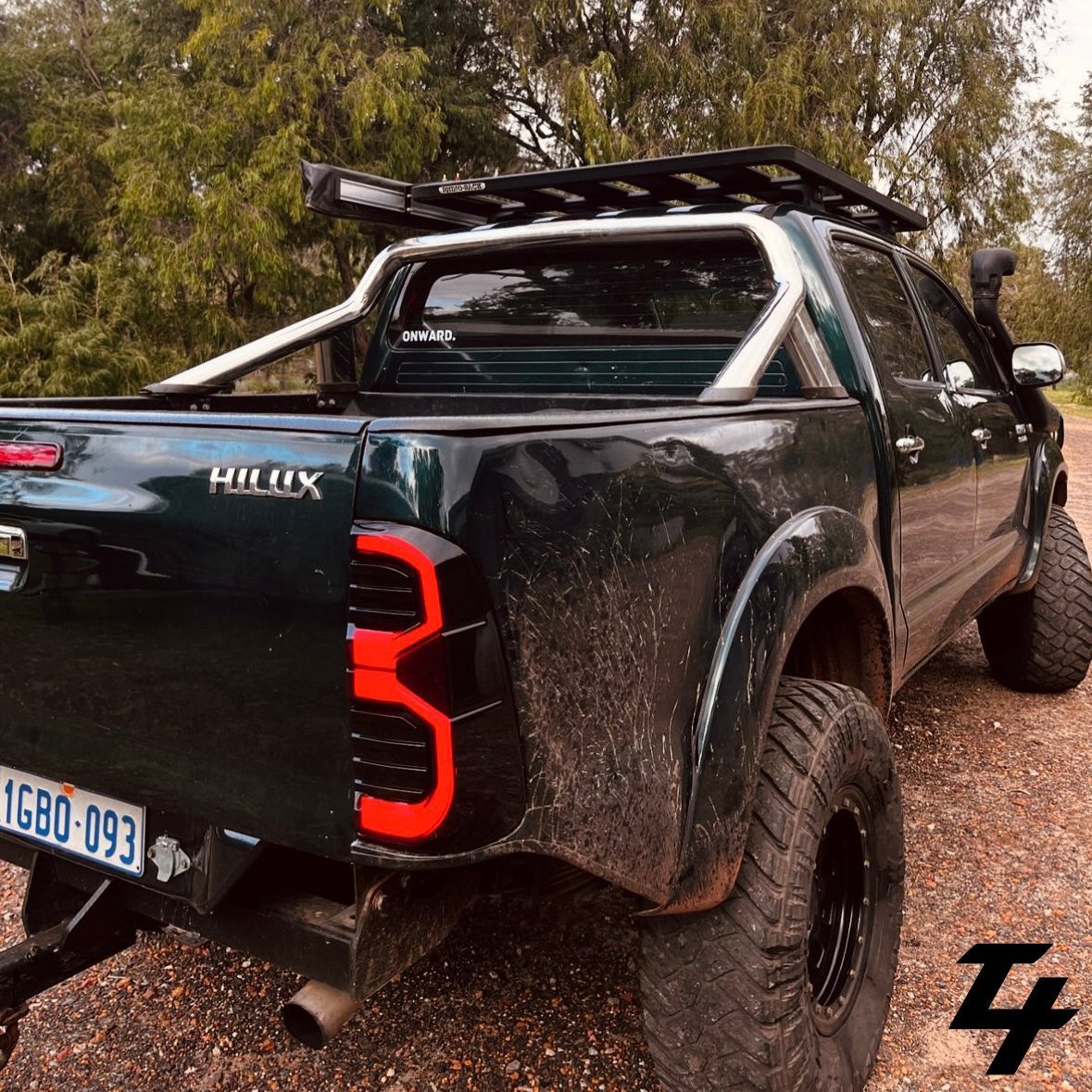 LED Tail Lights - Sequential Indicator + Start up automation suitable for use with Toyota Hilux N70 - Tech4tourers
