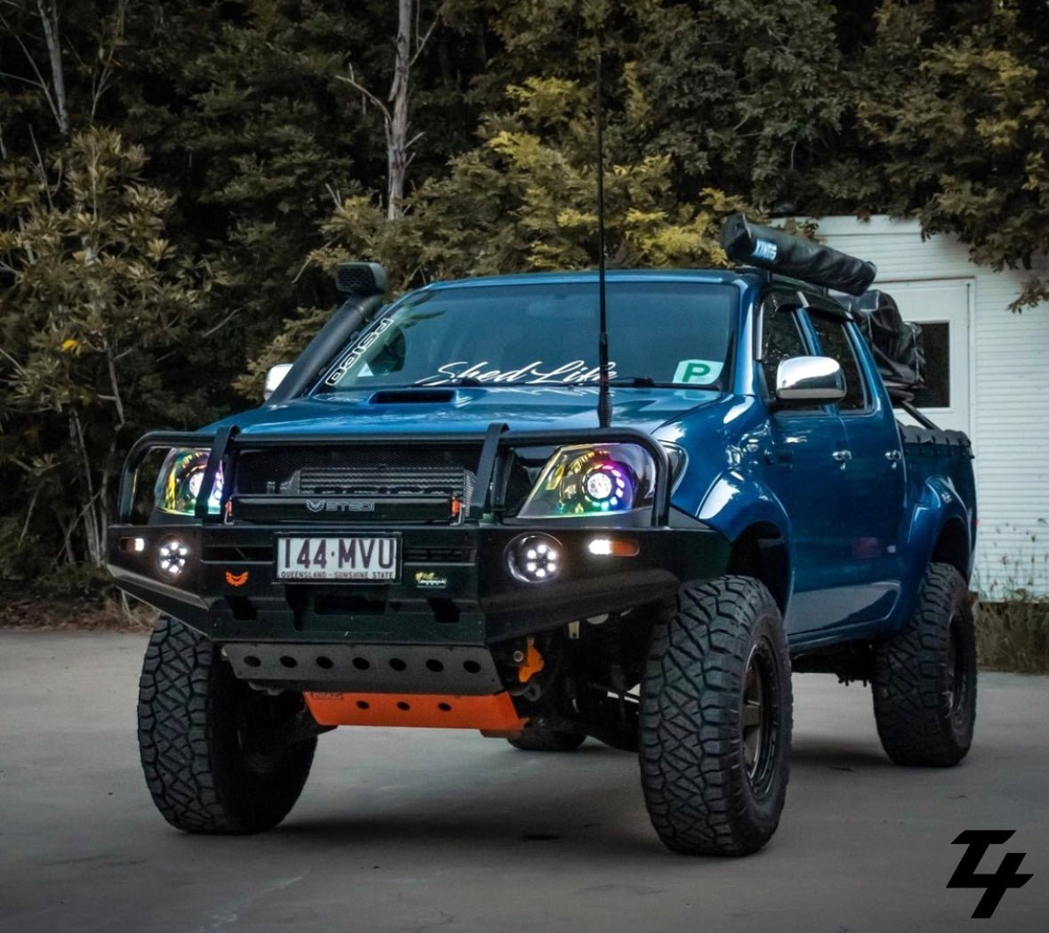 Premium Projector Headlights suitable for use with Toyota Hilux N70 Pre facelift - Tech4tourers