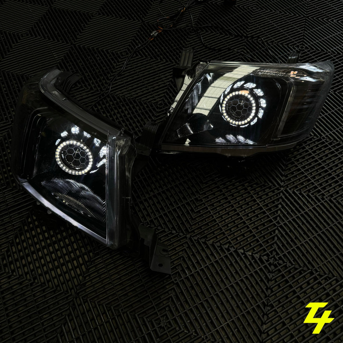 Premium Projector Headlights suitable for use with Toyota Hilux N70 - Tech4tourers