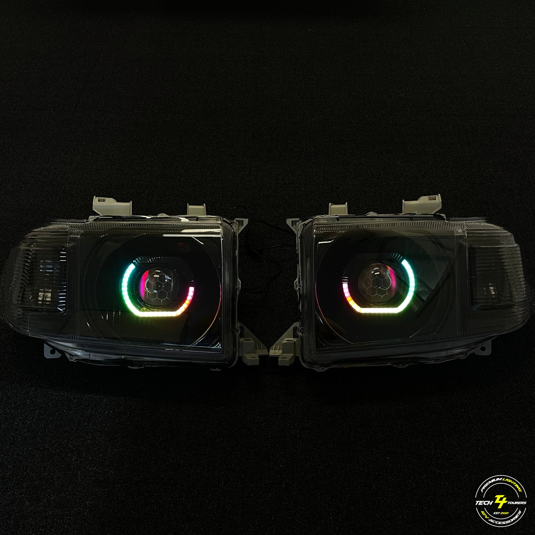 Premium Projector Headlights suitable for use with Toyota LandCruiser 70 Series