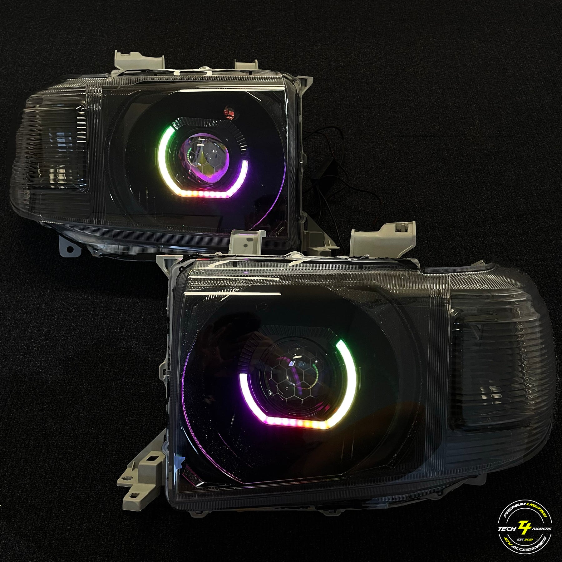 Premium Projector Headlights suitable for use with Toyota LandCruiser 70 Series