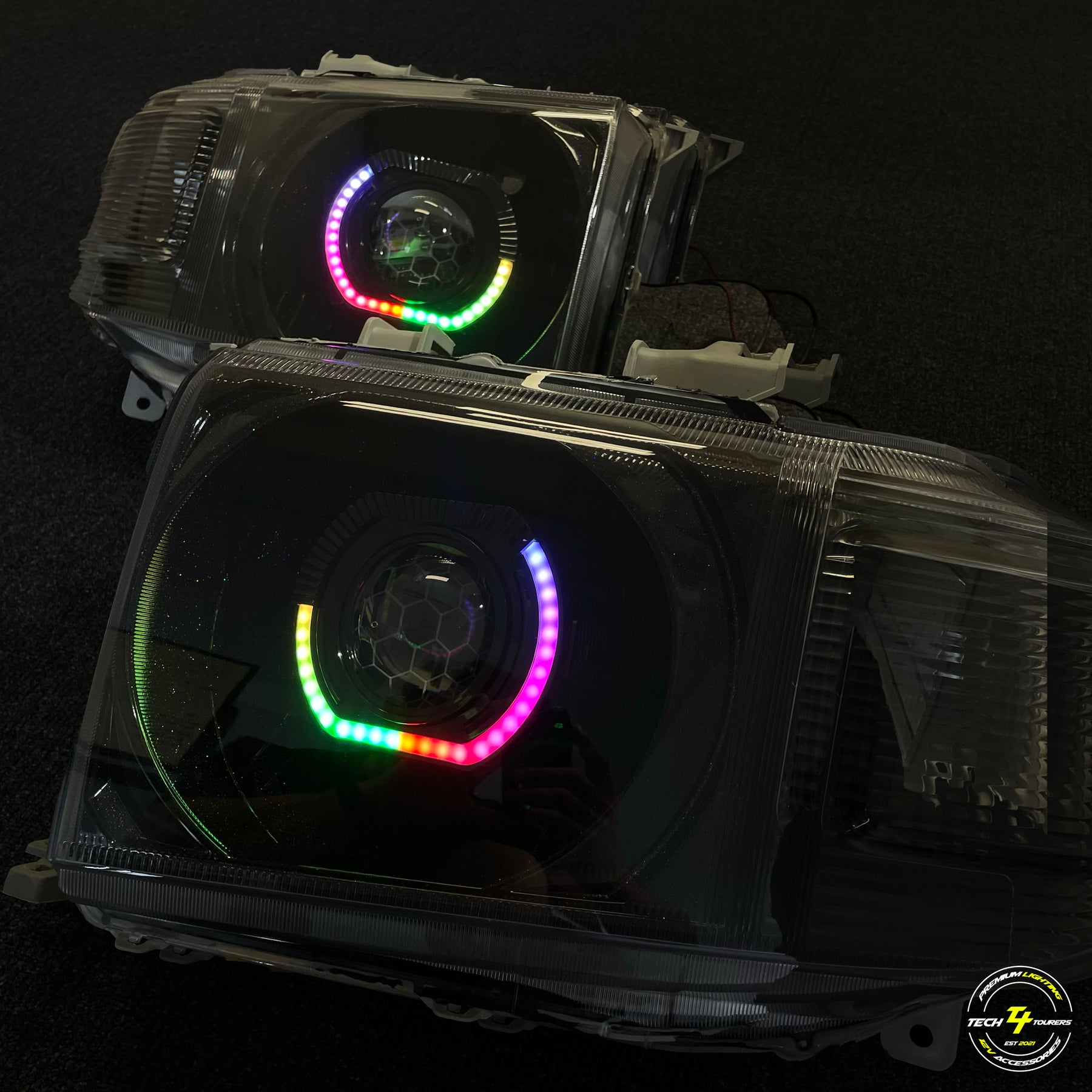 Premium Projector Headlights suitable for use with Toyota LandCruiser 70 Series