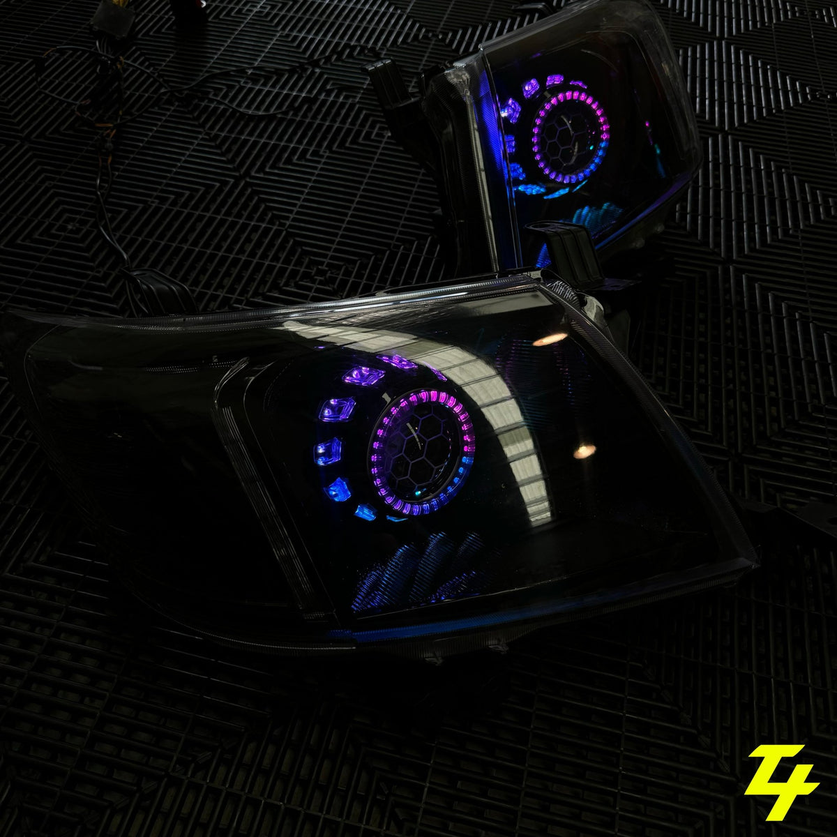 Premium Projector Headlights suitable for use with Toyota Hilux N70 - Tech4tourers