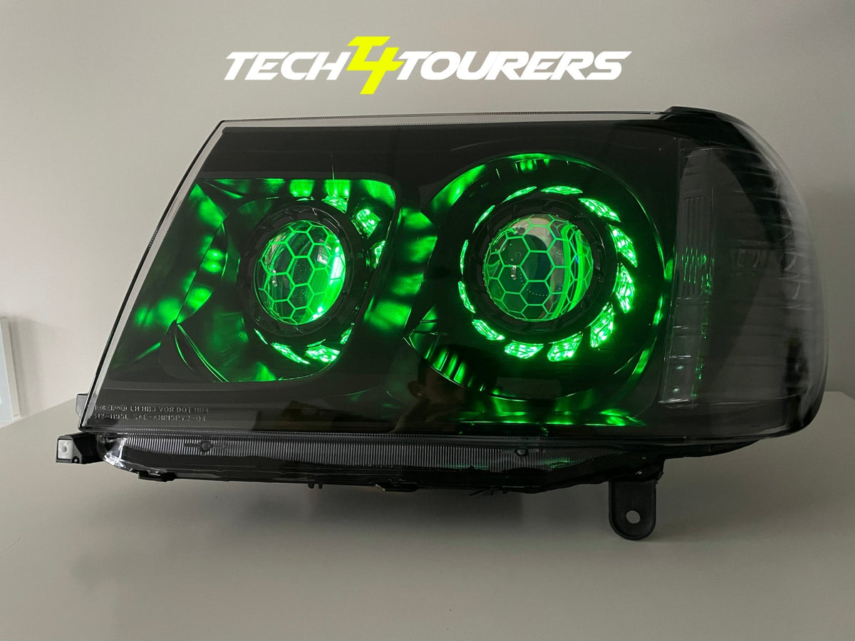 Premium Projector Headlights suitable for use with Toyota Land Cruiser 100/105 series - Tech4tourers