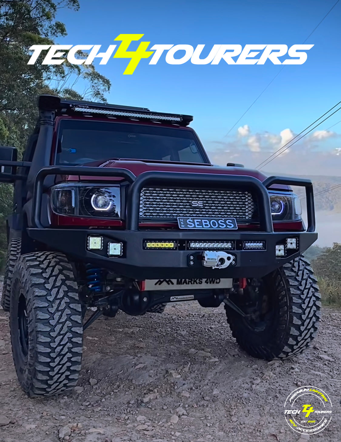 Premium Projector Headlights suitable for use with Toyota LandCruiser 70 Series