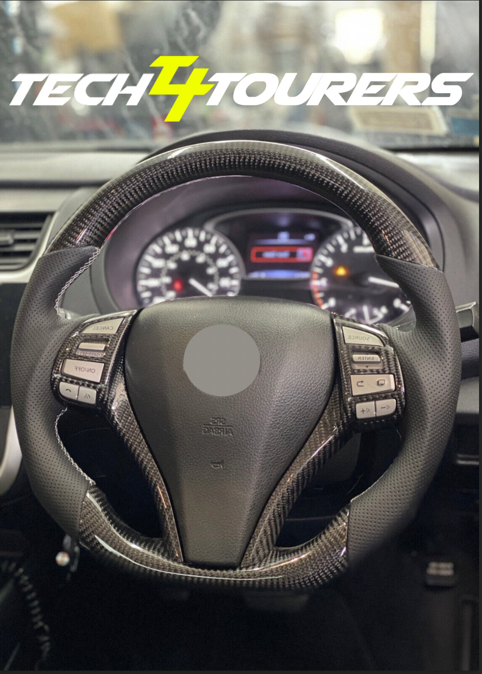 Nissan Navara Np300/D23 Premium Steering Wheel - GENUINE Leather