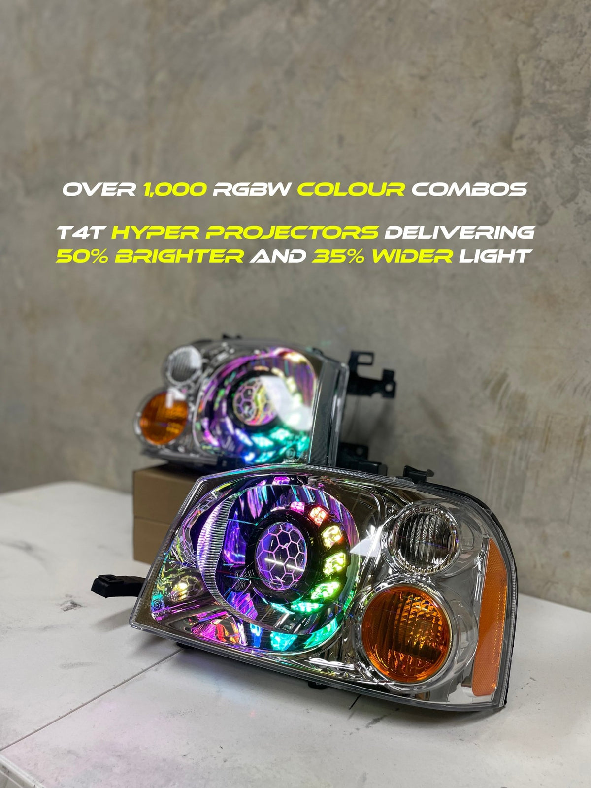 Nissan Navara D22 Projector/Custom Headlights - Tech4tourers