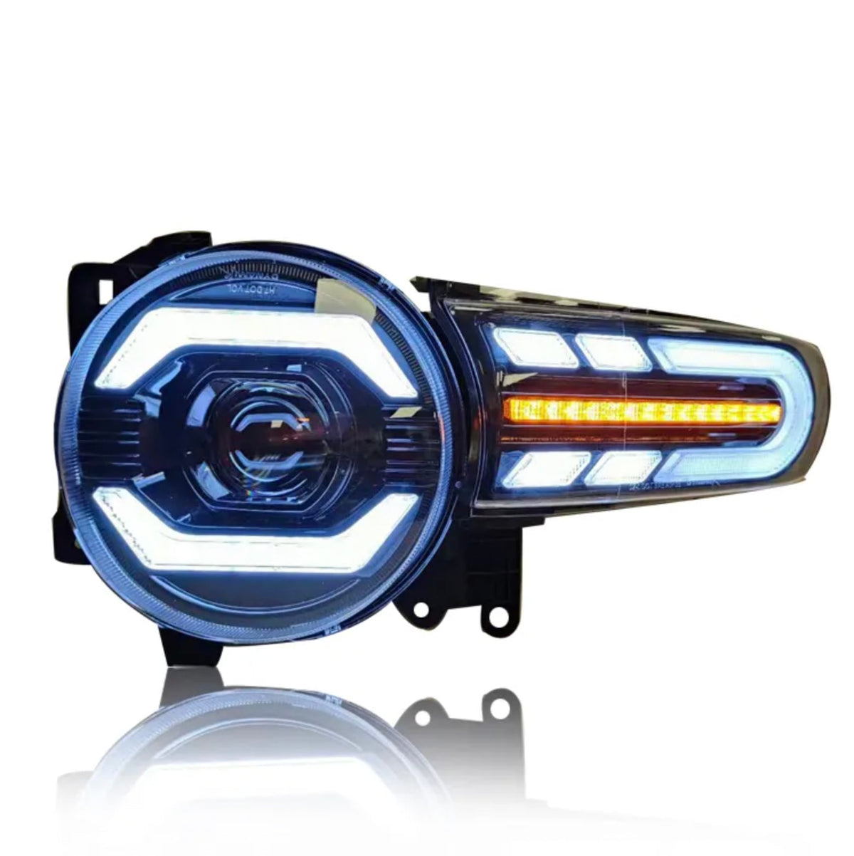 Premium Projector Headlights suitable for use with Toyota FJ Cruiser - Tech4tourers