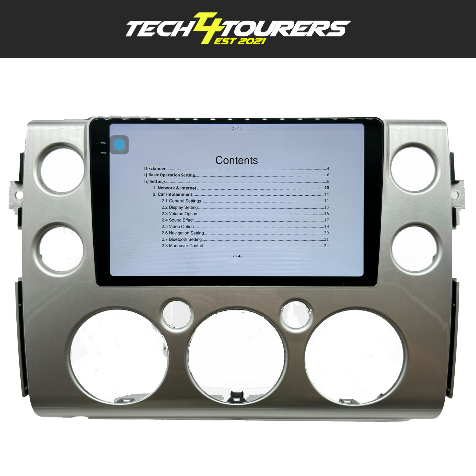 Toyota FJ Cruiser Apple Car Play Head Unit