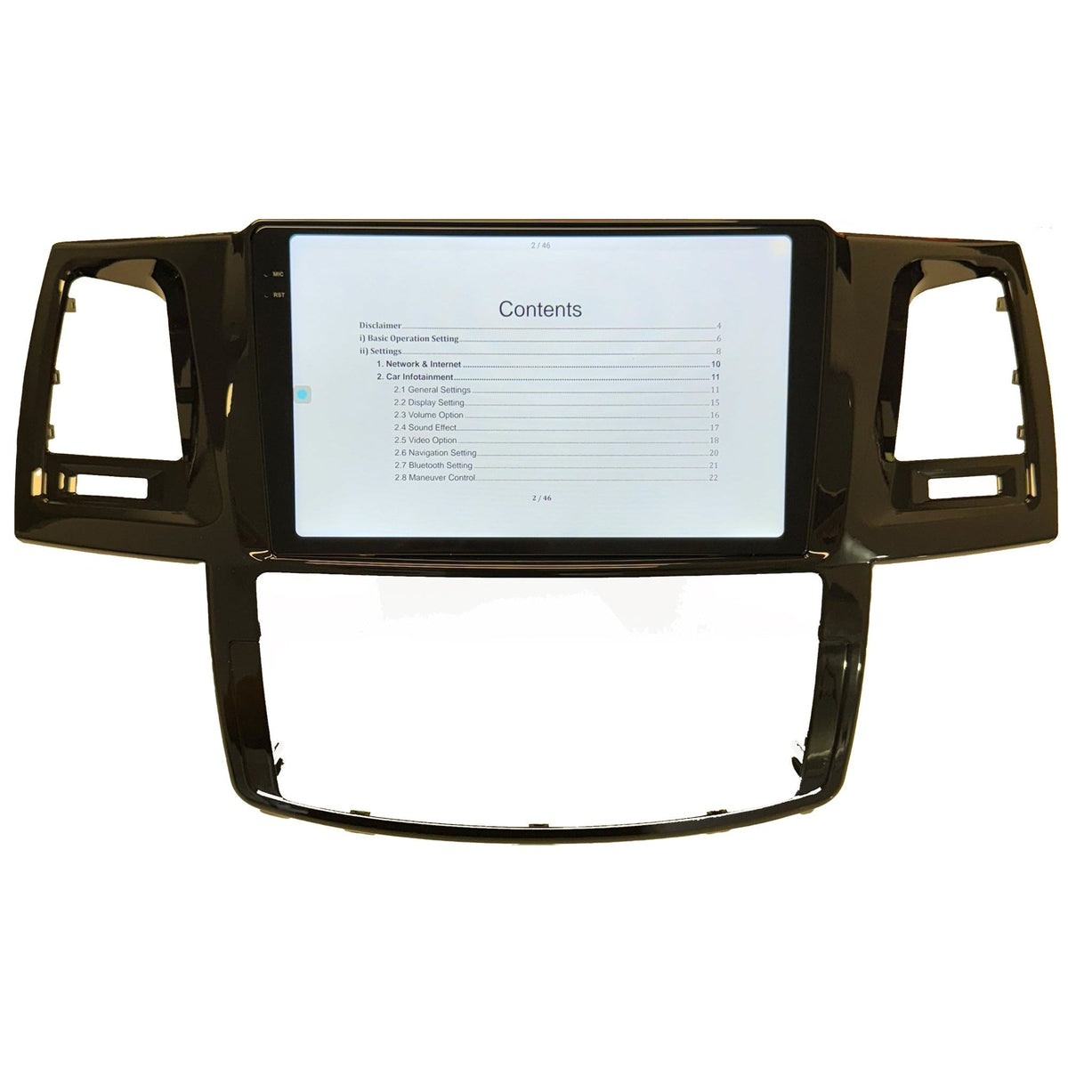 Toyota Hilux N70 (2005–2015) Apple CarPlay Head Unit - Tech4tourers