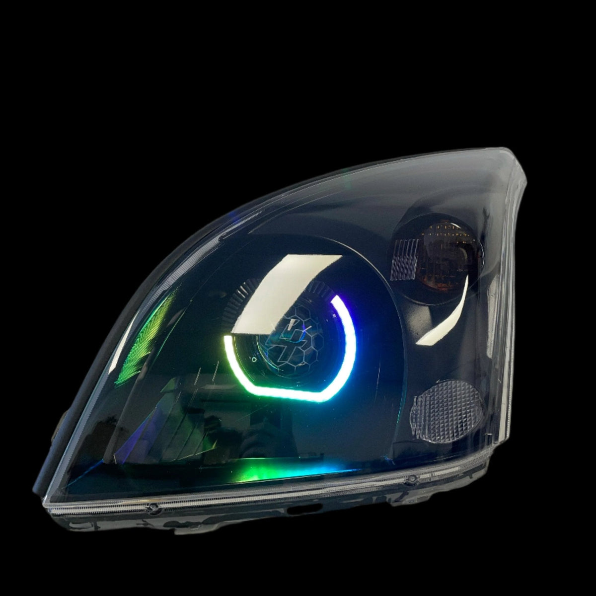 Premium Projector headlights suitable for use with Toyota Prado 120 series - Tech4tourers