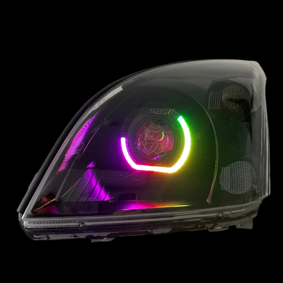 Premium Projector headlights suitable for use with Toyota Prado 120 series - Tech4tourers