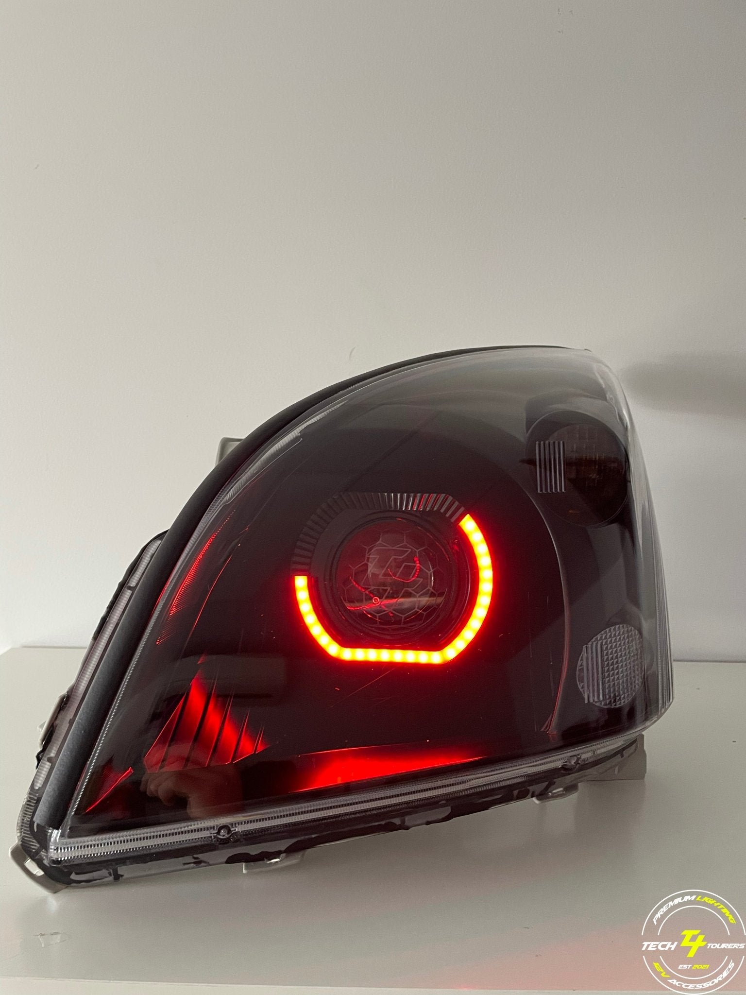 Premium Projector headlights suitable for use with Toyota Prado 120 series - Tech4tourers